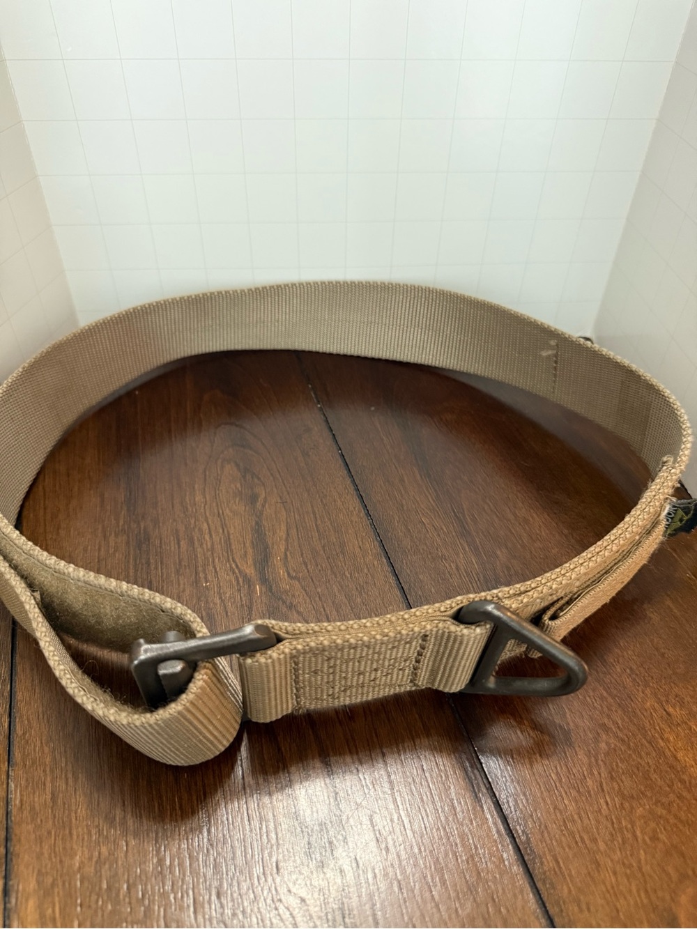 CONDOR TAN NYLON TACTICAL RIGGERS BELT SIZE S/M
